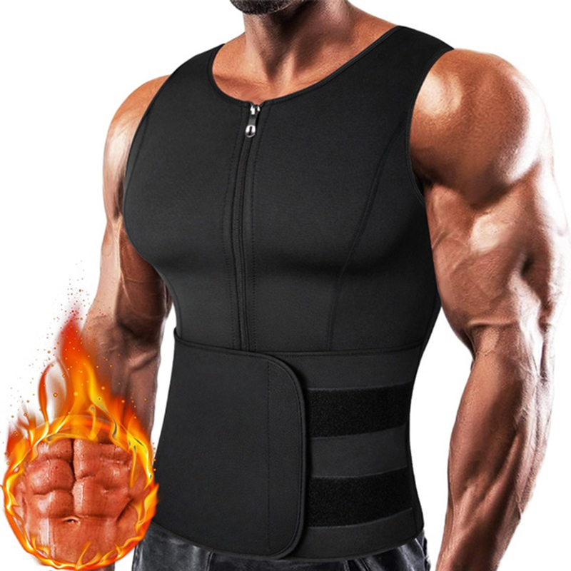 Crossfit Weight Vest - Mannen Neopreen Sauna Rits Taille Trainer