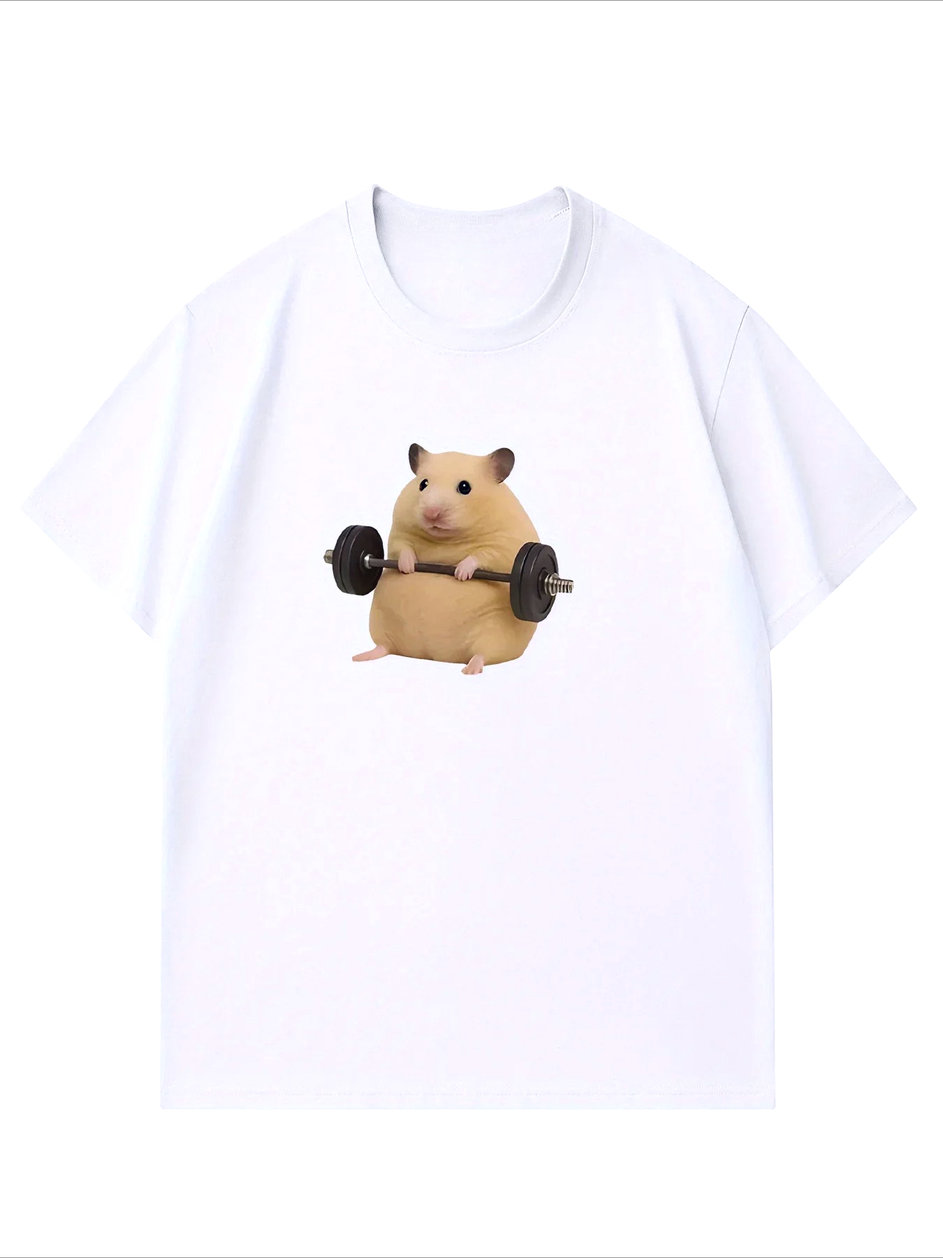 Crossfit Gym - Plus Size Dames Lichtgroen Hamster Gewichten